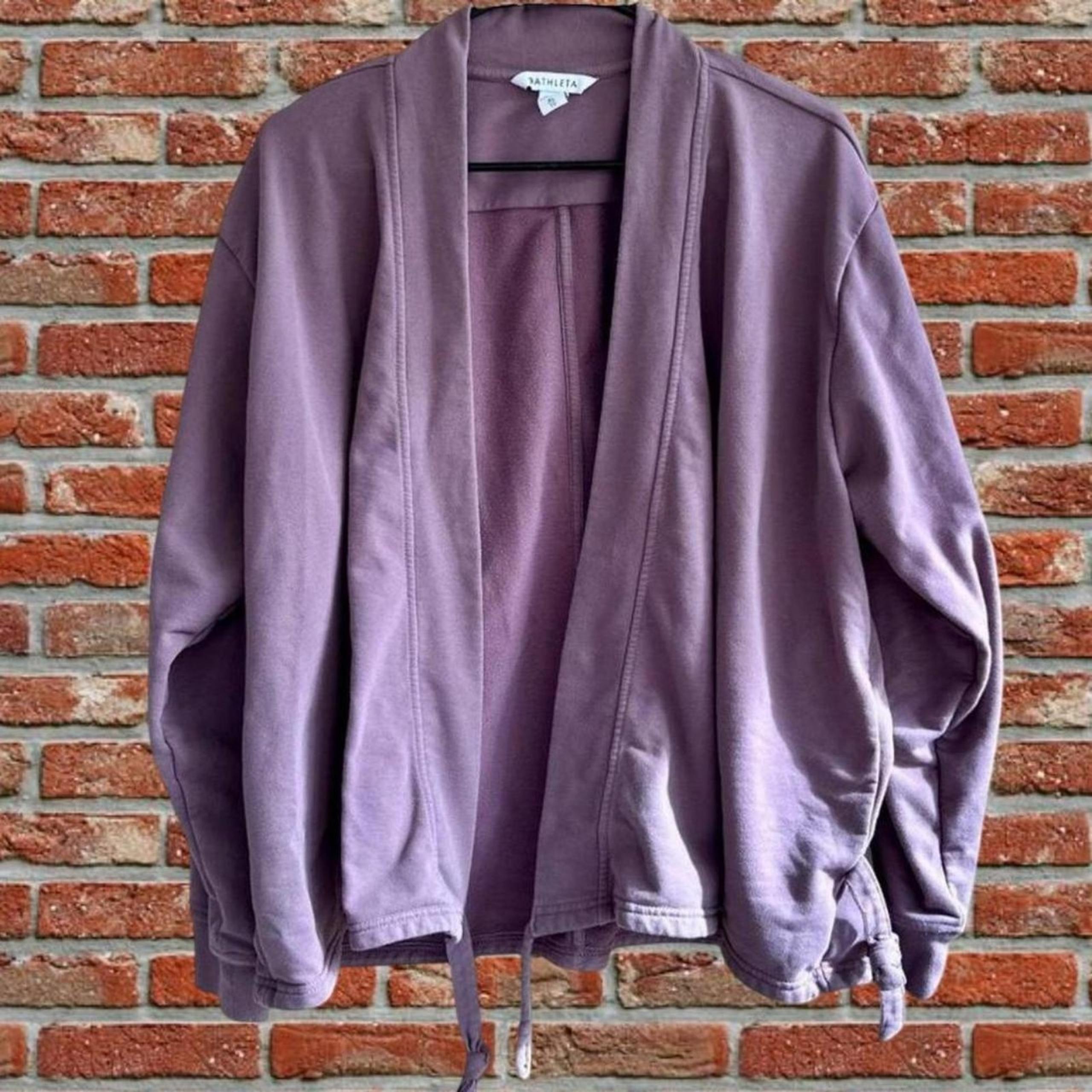 Athleta Retroterry Wrap Sweater