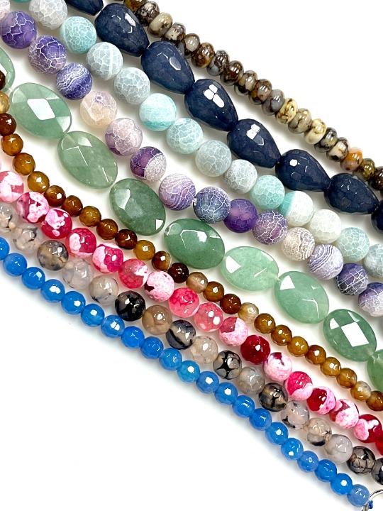 9 Strands Natural Gemstone Beads Wholesale Lot For DIY Jewelry Making 111221-2