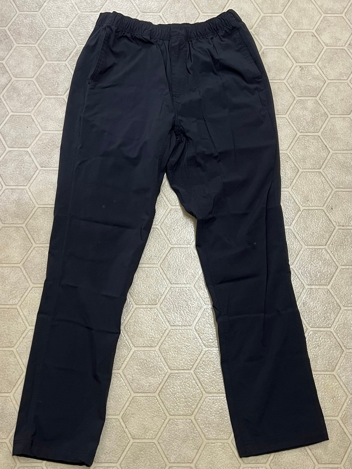 Men's Large Topo Designs Black Drawstring Waist Zip Fly Boulder Pants