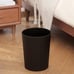 Black 2 Pack Small Trash Can Plastic Wastebasket Round Garbage Container Bin