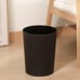 Black 2 Pack Small Trash Can Plastic Wastebasket Round Garbage Container Bin