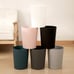 Black 2 Pack Small Trash Can Plastic Wastebasket Round Garbage Container Bin