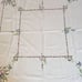 54x50 Heavy Broadcloth Tablecloth with Embroidered Floral #44