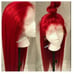 Red lace front wig..