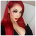 Red lace front wig..