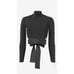Cushnie et Ochs Women's Black Wrap Turtleneck Sweater Size L