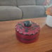Decorative handmade boho african leather storage box