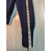 Vintage Polo Ralph Lauren Mens Knit V Neck Blue Green Striped Sweater Medium