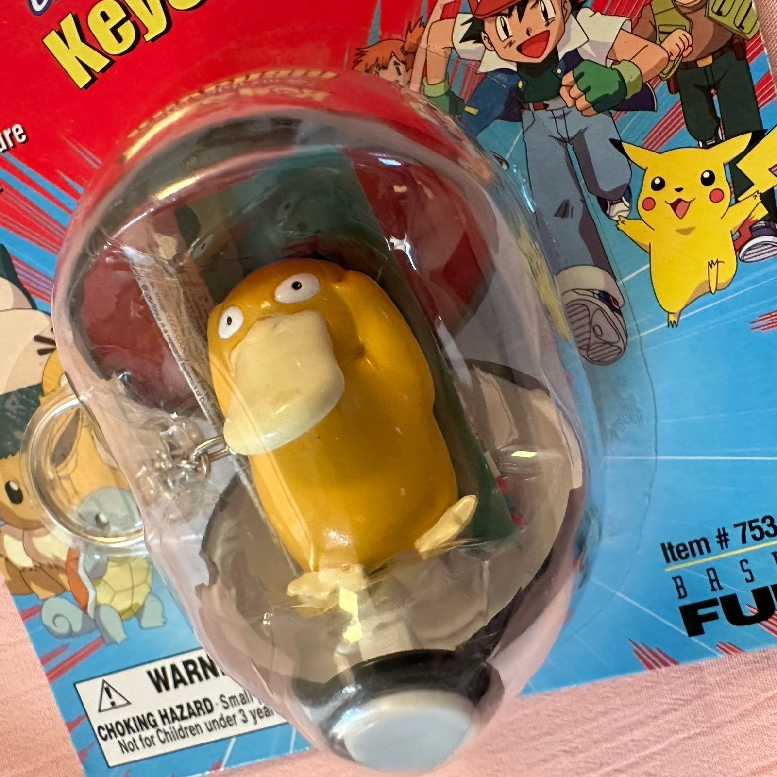 Pokemon Pokeball Keychain Psyduck SEALED
