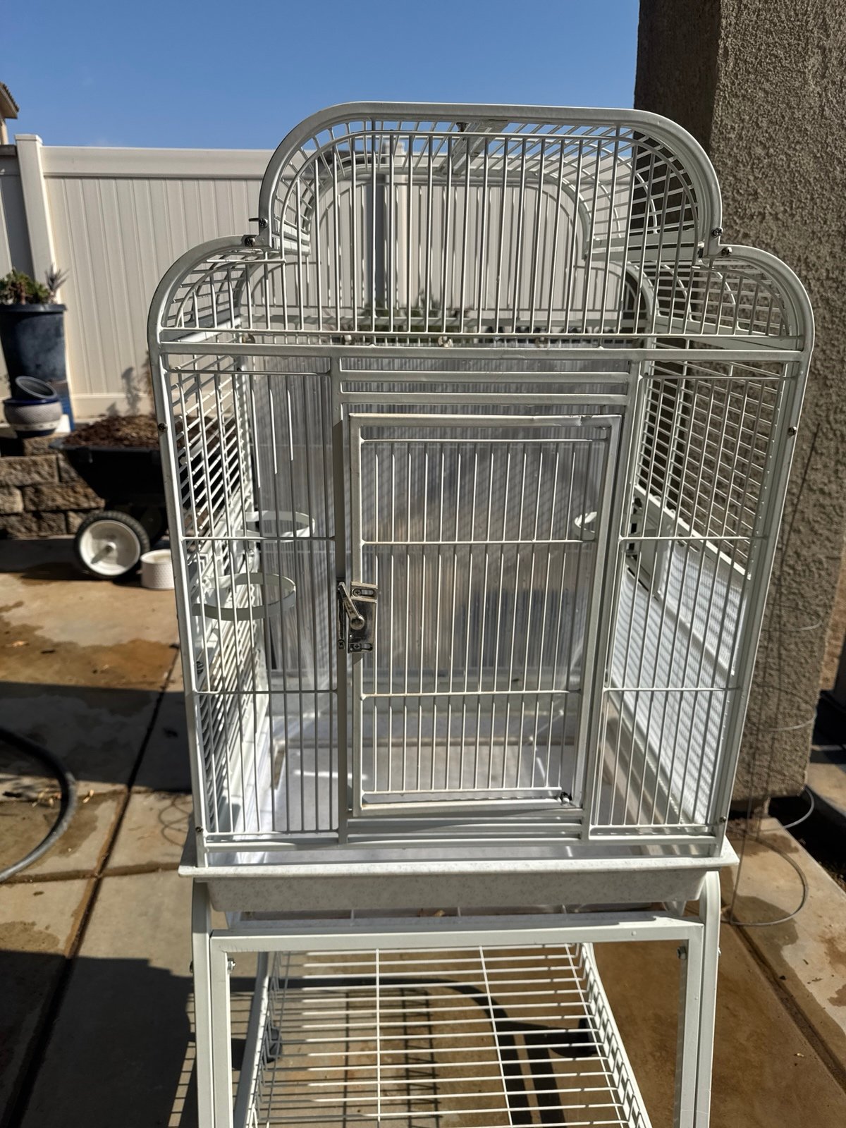 Bird cage with stand