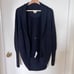 Aritzia Wilfred Diderot Black Sweater Open Front Cocoon Cardigan XXS