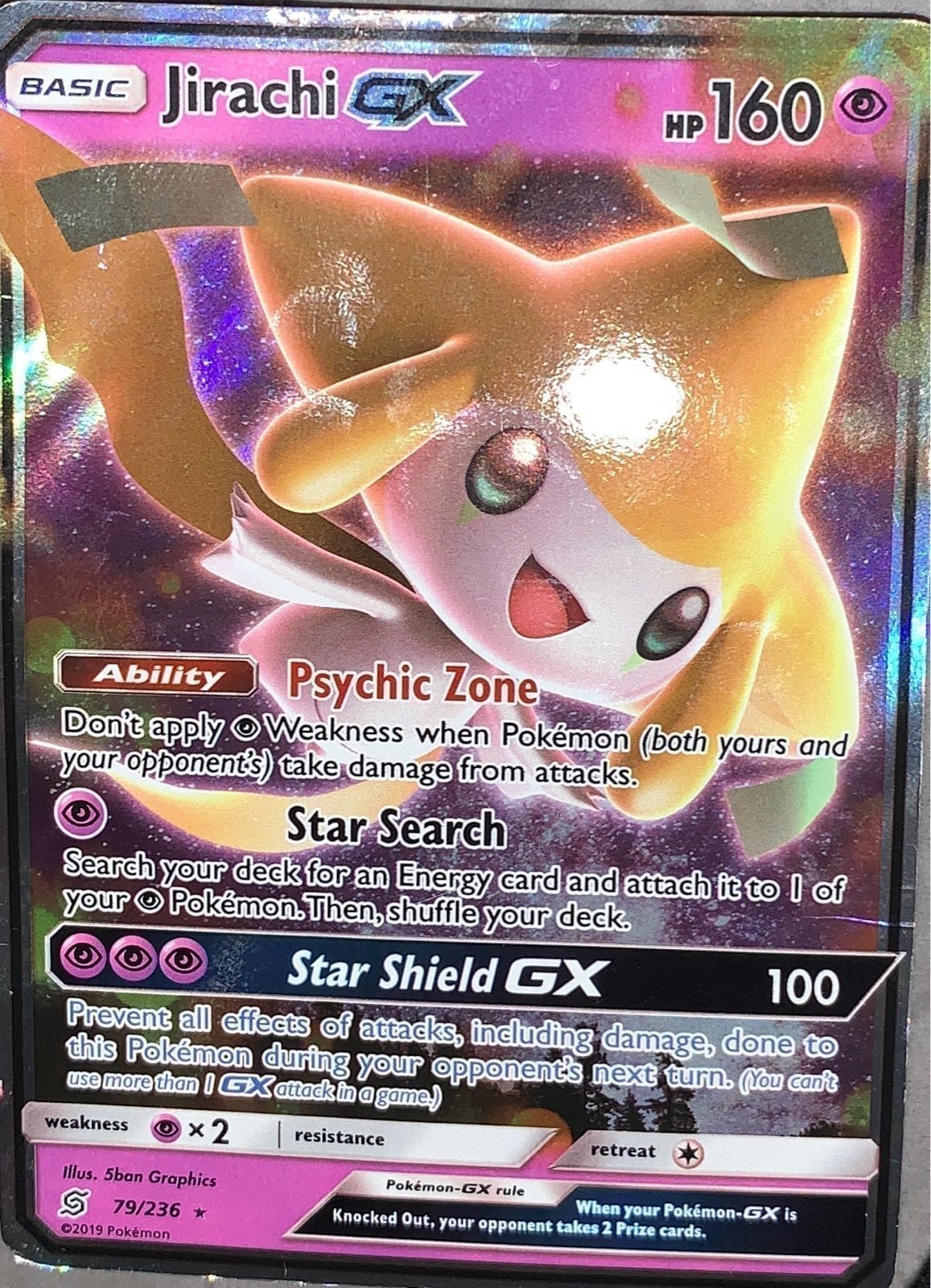 Jirachi GX Pokémon Card