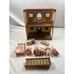 Calico Critters Red Roof Cozy Cottage Starter Home Play Set Figures, Accessories