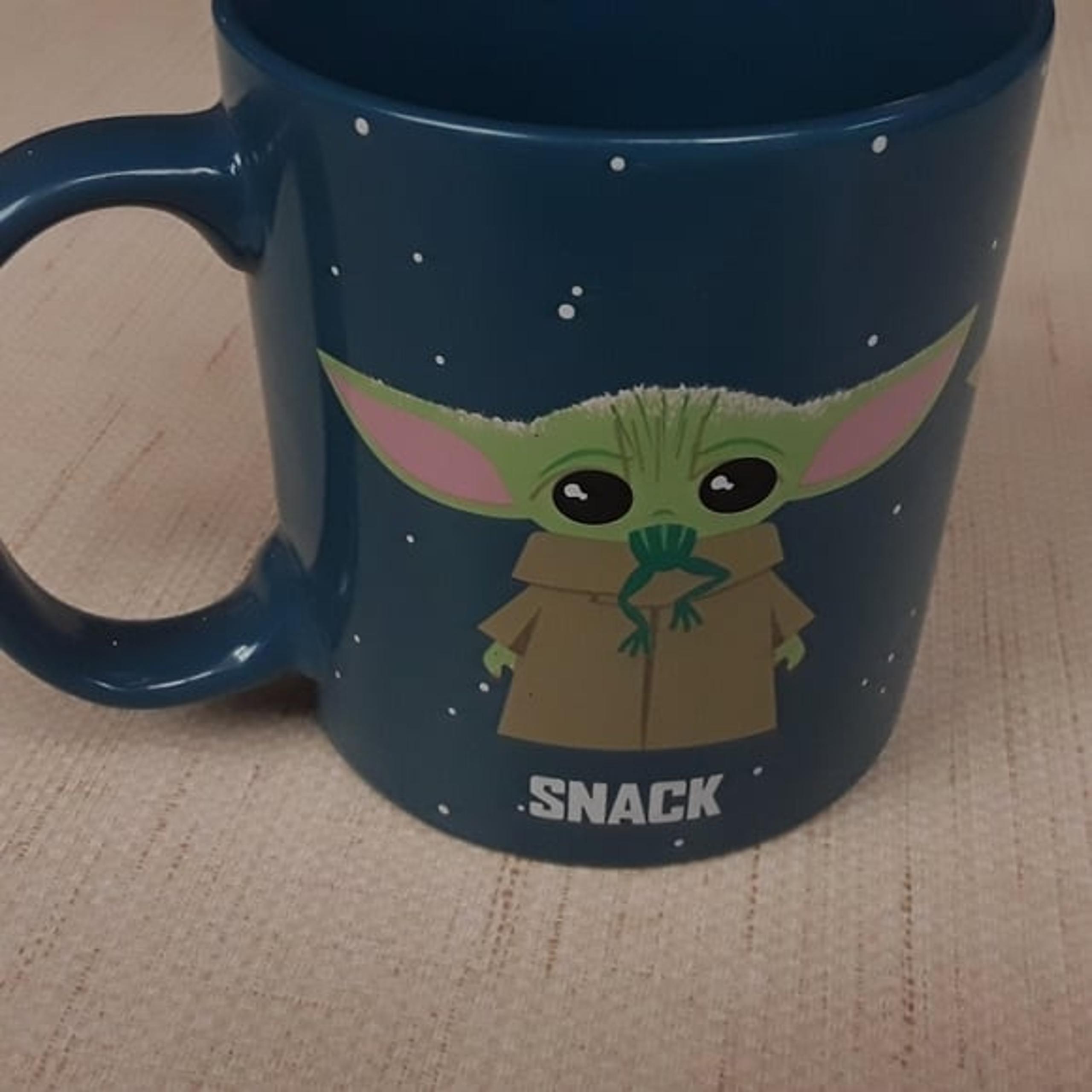 Baby Yoda Snack Protect Blue Coffee Mug