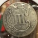 1852 Three Cent Silver VG 8016