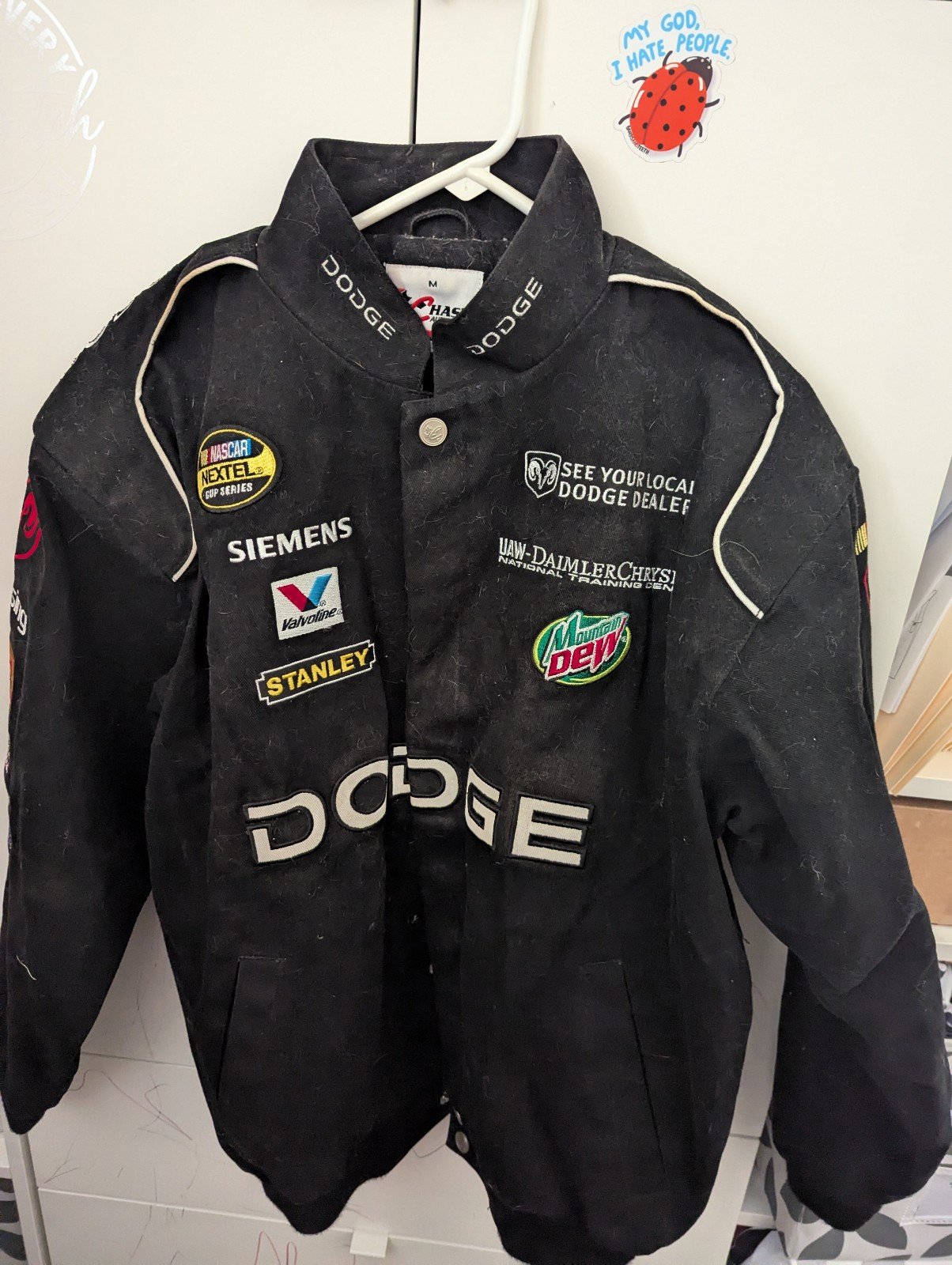 Dodge NASCAR Mens Medium Jacket