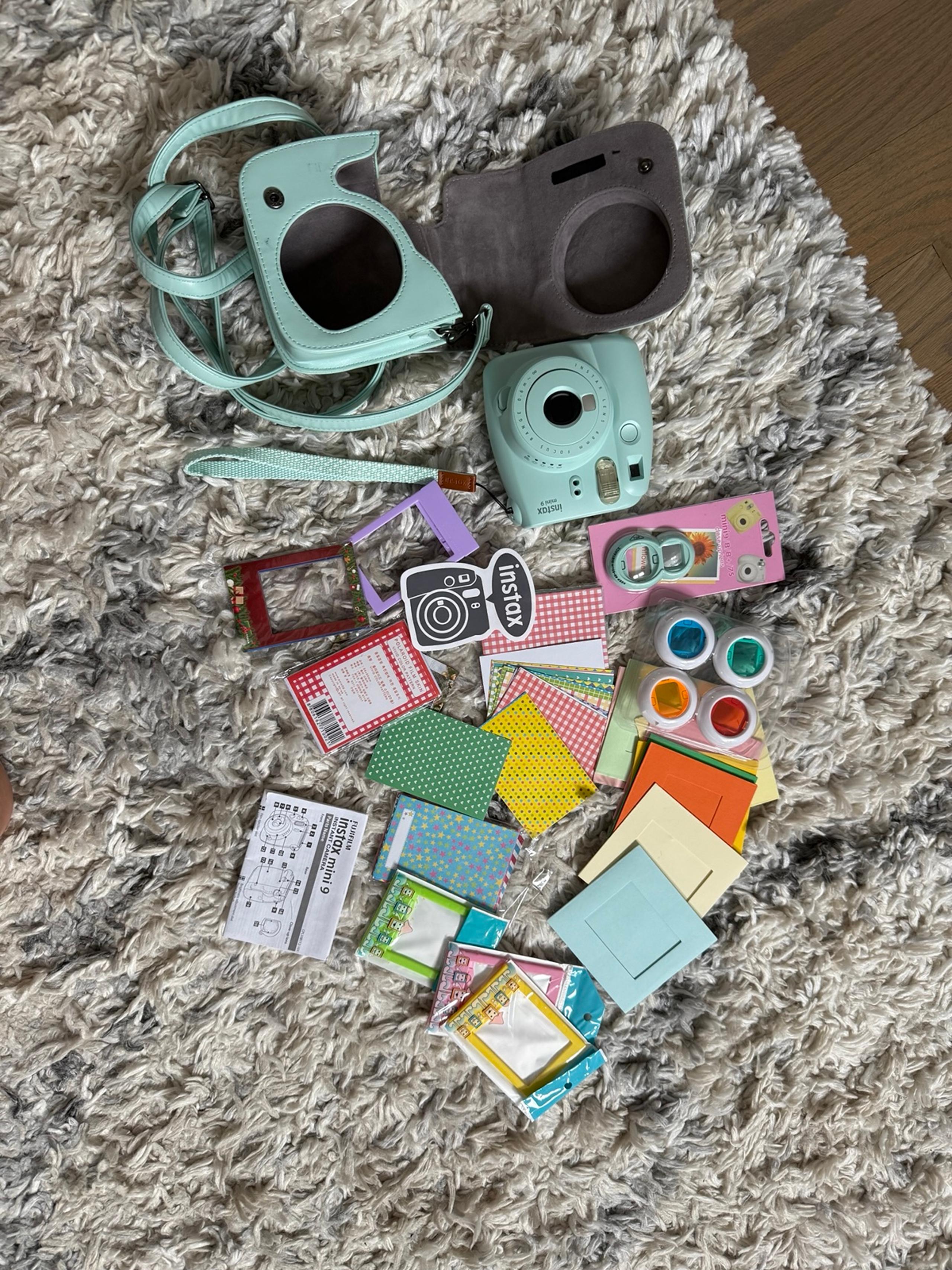 Fujifilm Instax Mini 9 Instant Camera with Case and Assorted Accesories