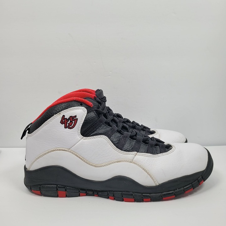 Air Jordan Retro 10 Men's White Black Basketball Sneakers 310805-102 US Size 10