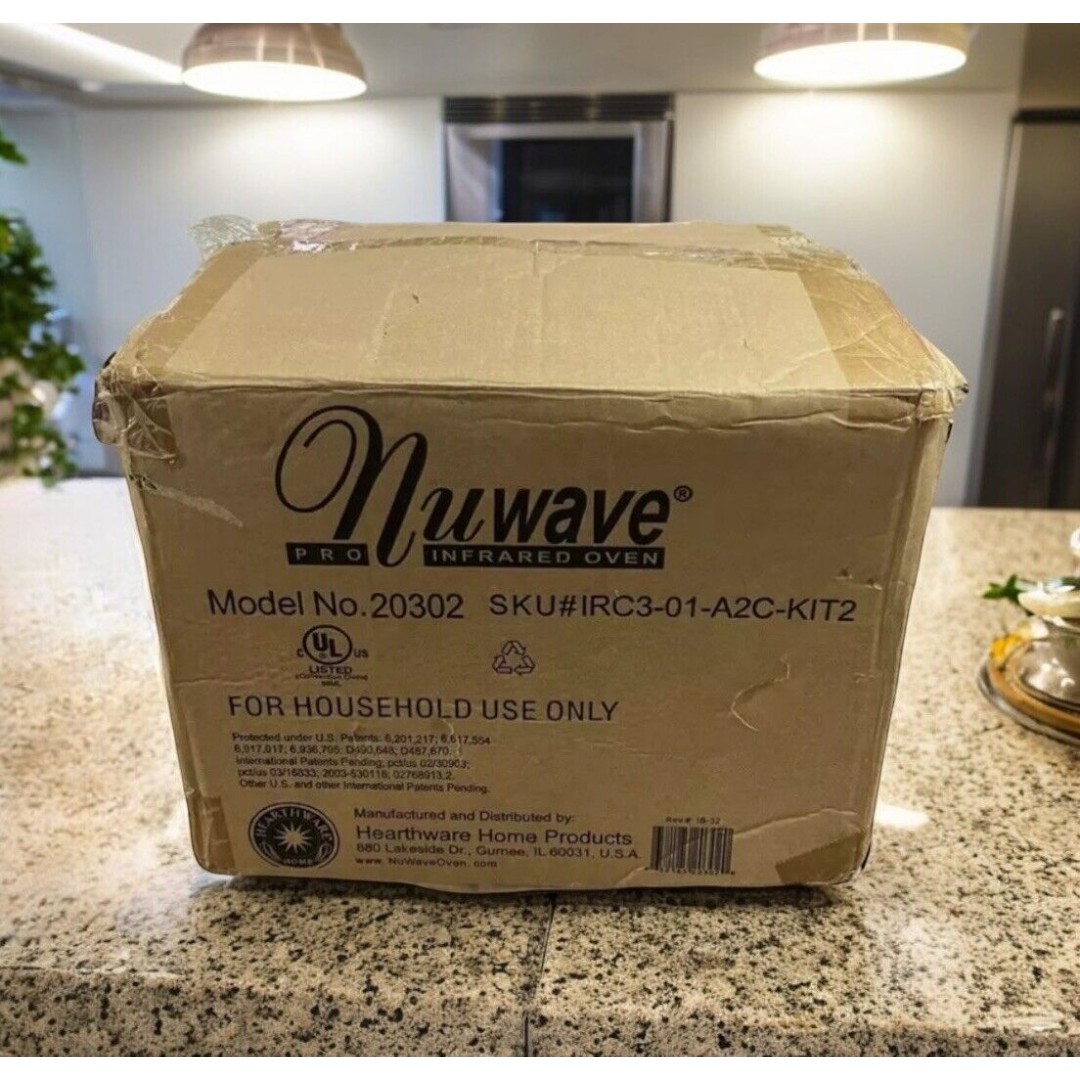 NuWave Pro Infrared Oven w/Extender Ring Kit, Pizza Flipper, Recipes 20302 NEW