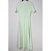 415 NWT Maje Ruche Tie Back Midi Dress 40 Vert L Ribbed Knit Stretch
