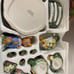 Vintage 1999 Mercuries Springtime Tea Set Ceramic Bunny Tea Party NIB RARE