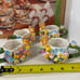 Vintage 1999 Mercuries Springtime Tea Set Ceramic Bunny Tea Party NIB RARE