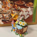 Vintage 1999 Mercuries Springtime Tea Set Ceramic Bunny Tea Party NIB RARE