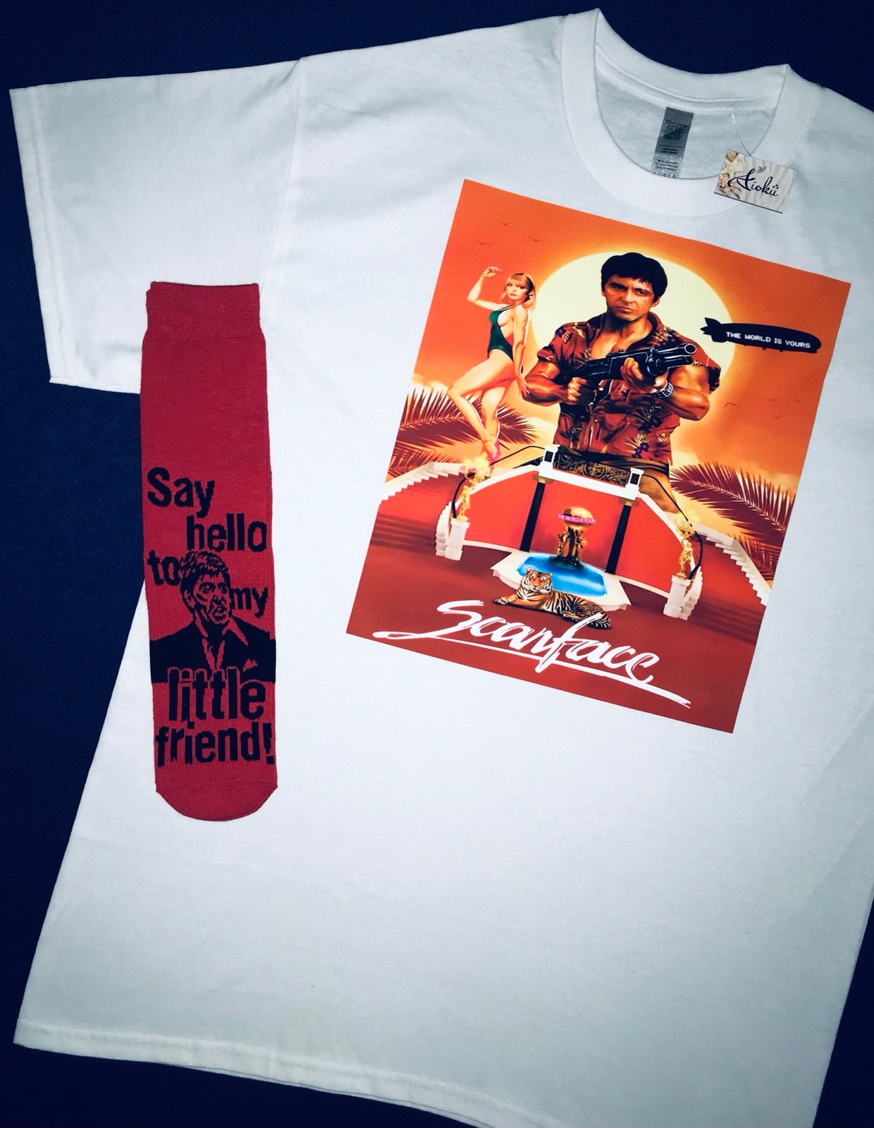 SCARFACE TEE & SOCKS. (make a offer)