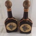 Rustic Genuine Leather Vined Fruit Design 2 Bottles