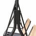 Deluxe 2-Person Front Porch Swing Chair with Cup Holder in Beige