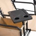 Deluxe 2-Person Front Porch Swing Chair with Cup Holder in Beige