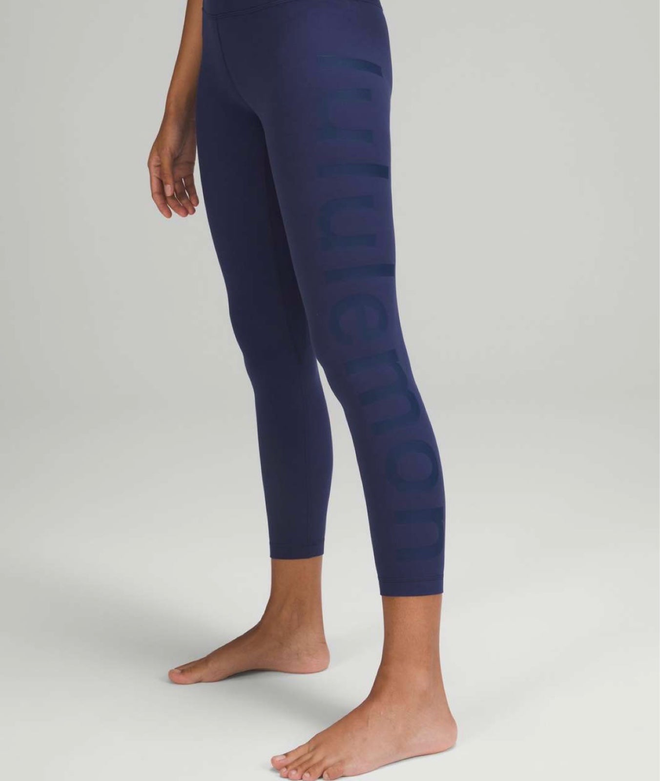 Lululemon align HR pant 25” with logo size 2 NISE night sea