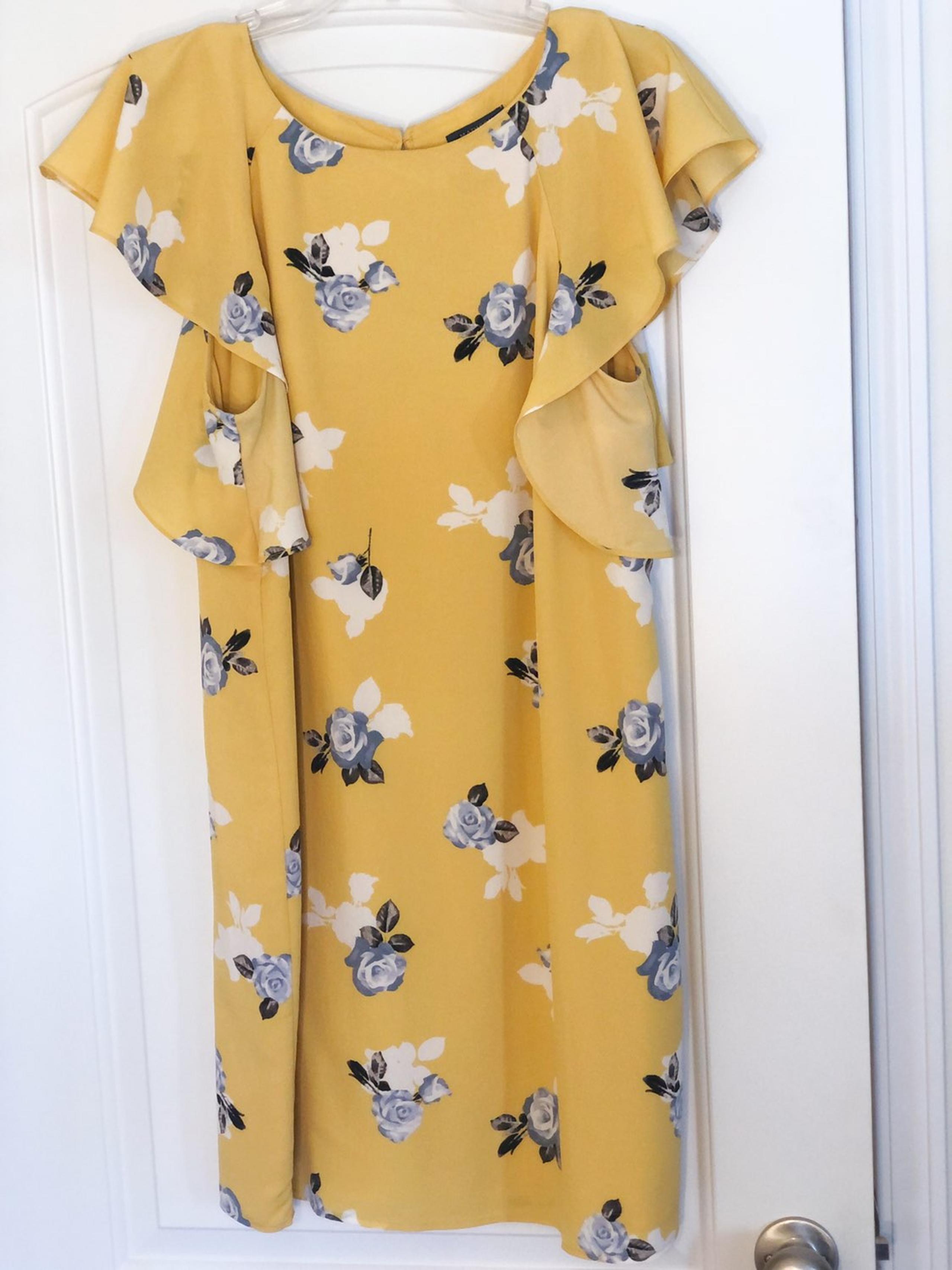 Madison Yellow Floral Dress