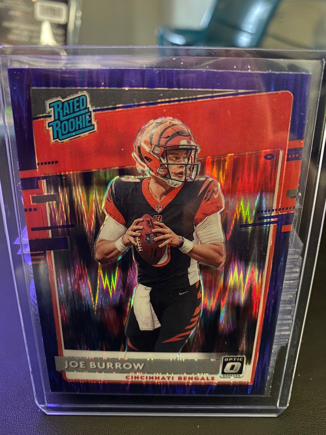 2020 Donruss Optic Burrow Blue Prizm