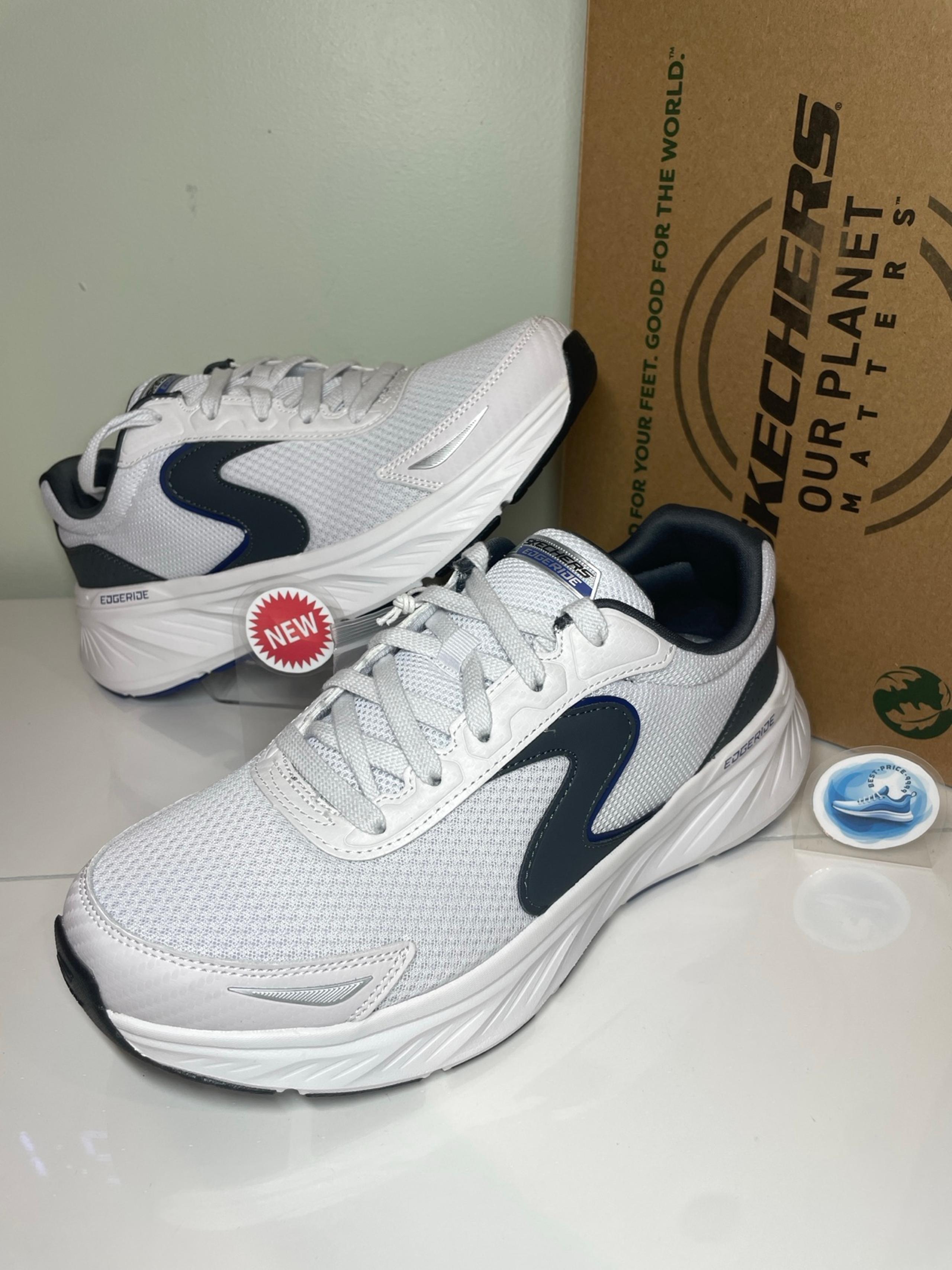 Skechers - Size 9.5 E - Men's Shoes Edgeride Cader White Sneakers - New