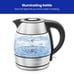 1.2L Electric Tea Kettle w/ Removable Lid - Stainless Steel, New