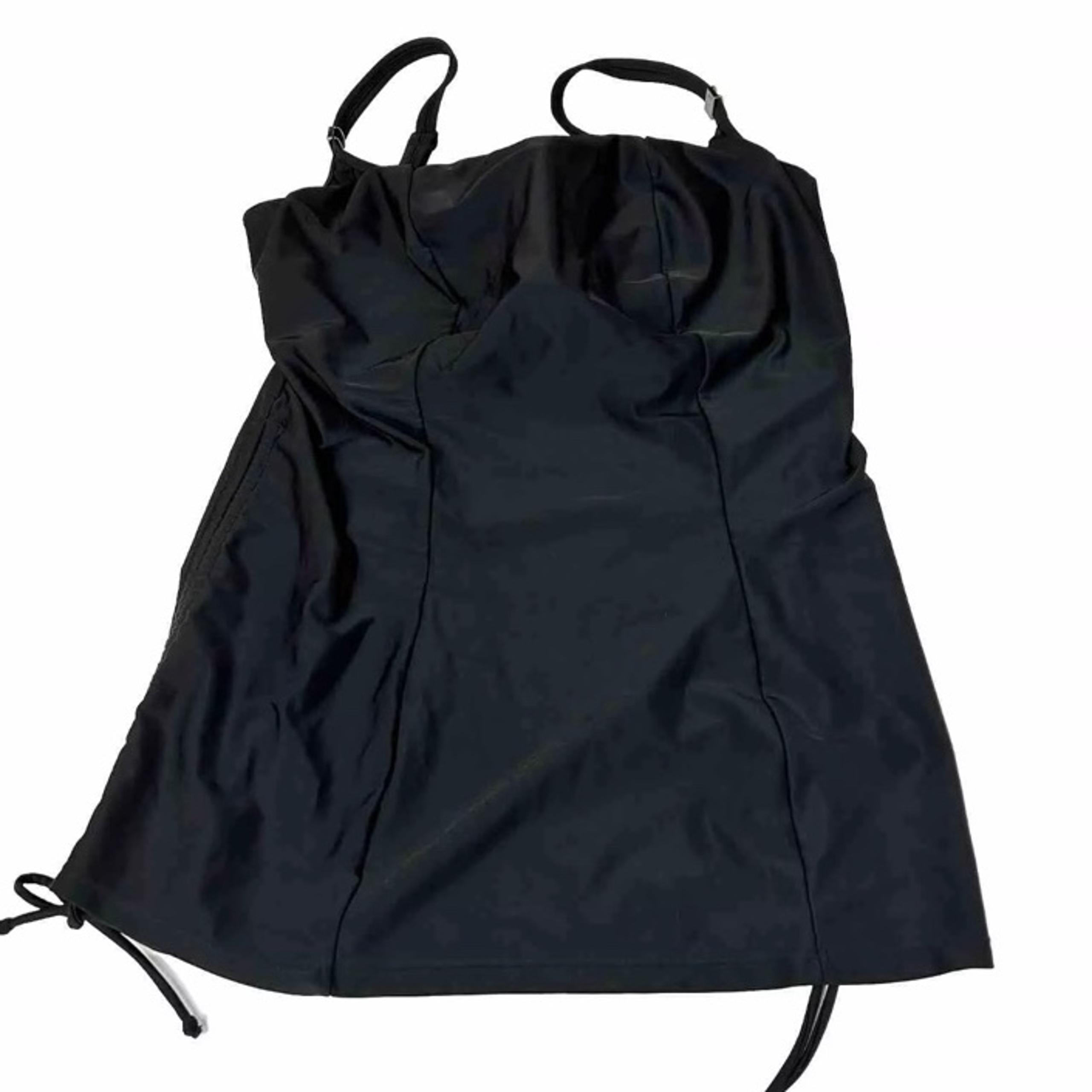 Panache Swim 36G 36DDDD Tankini Top Solid Black Unlined Anya SW0881 #0510