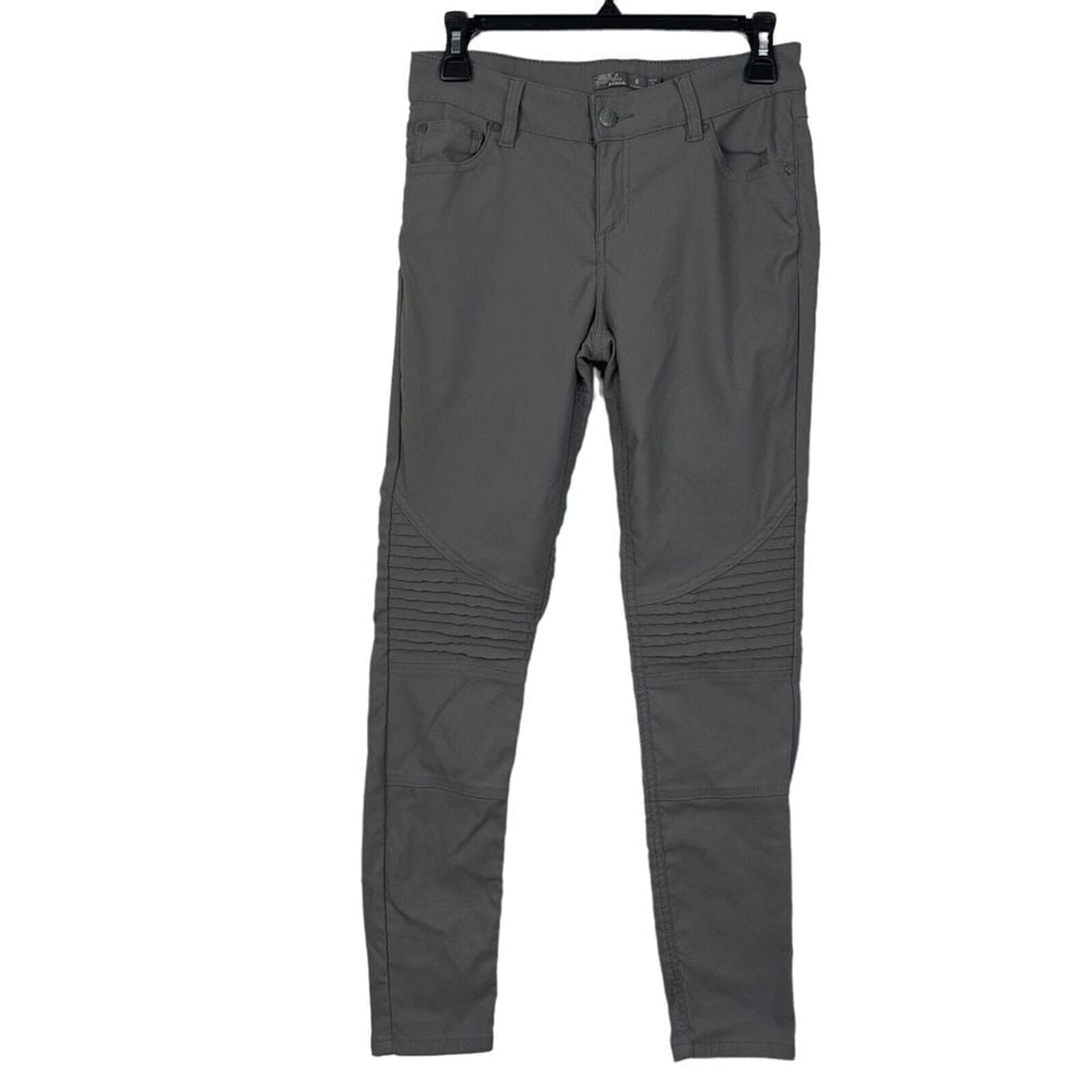 Prana Women's 6 Quick Dry Nylon Blend Skinny Stretch Hiking Pant Gray