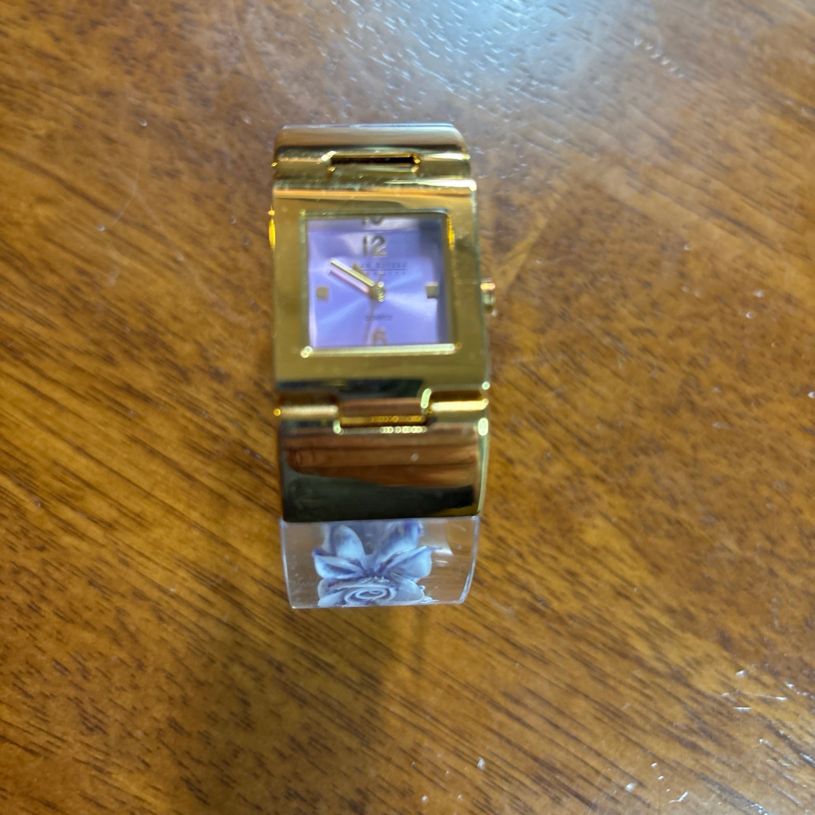 Vintage watch, lucite bracelet, flowers, working condition. Joan Rivers