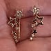 Rose Gold Star Studded Ear Climbers