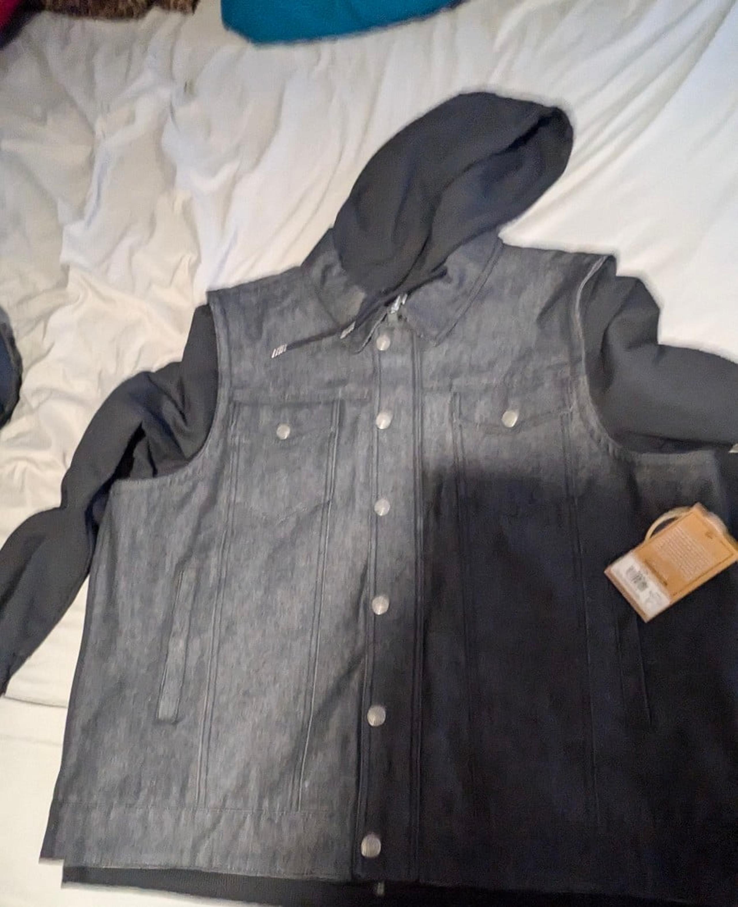 First MFG vest hoodie