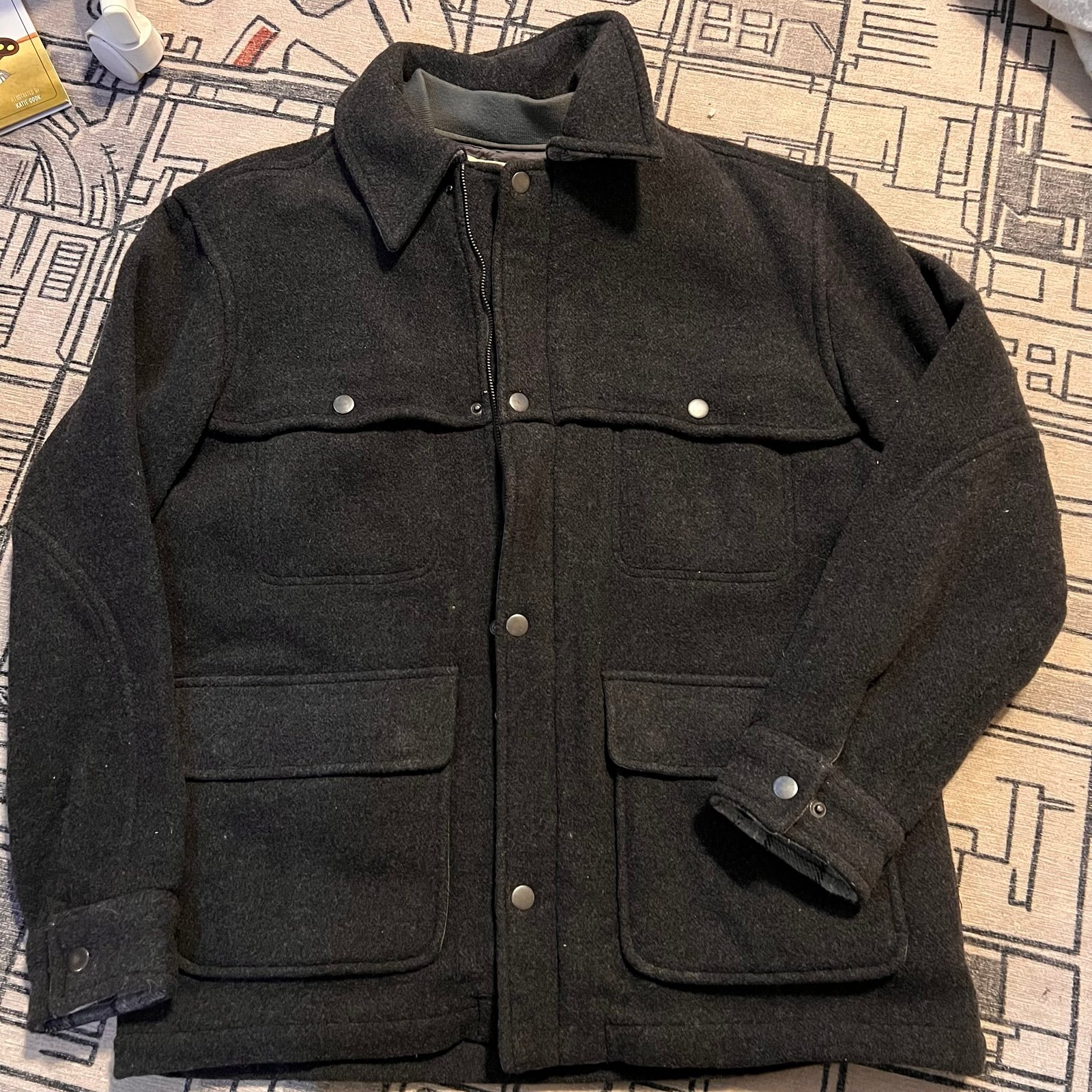 LL Bean pea coat classic military style