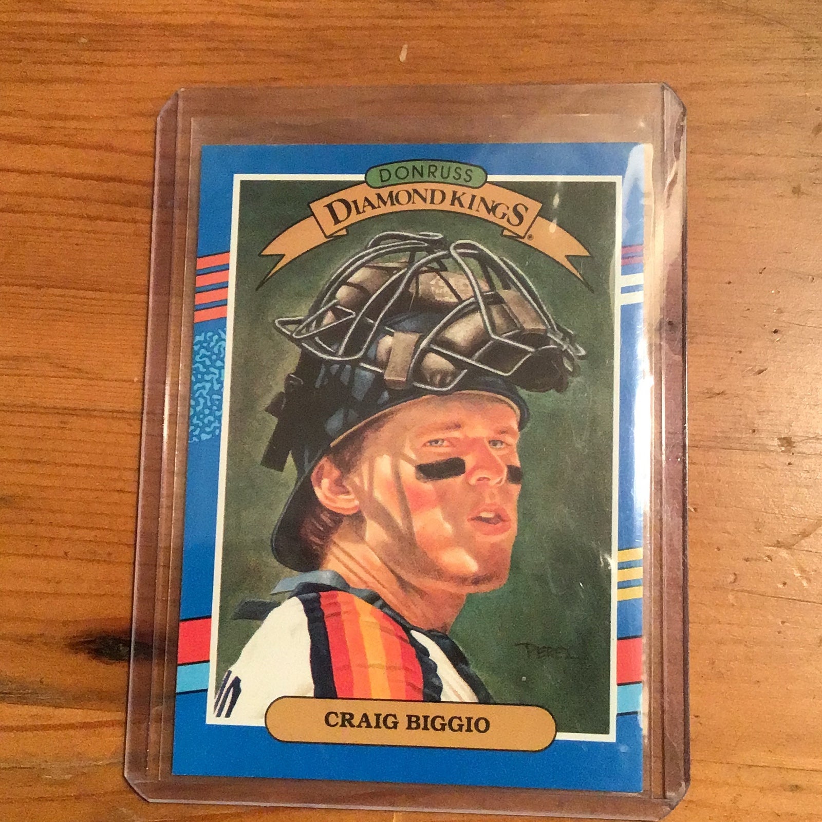 Craig Biggio 1990 diamond kings ERROR CARD also includes same non error card.