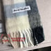 Acne Studios Mohair Check Scarf Blue/Black