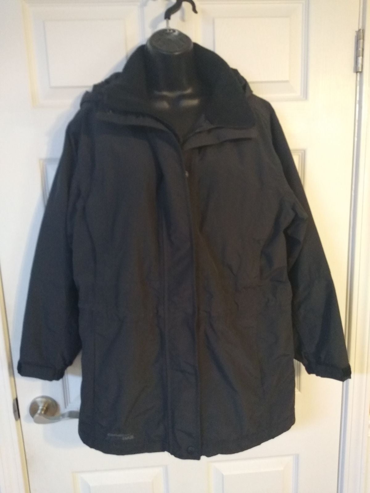 Eddie Bauer Black Winter Hooded Coat