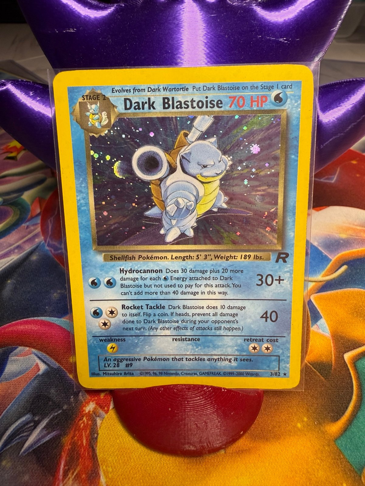 Dark Blastoise 3/82 Team Rocket Holo Damaged (DMG)