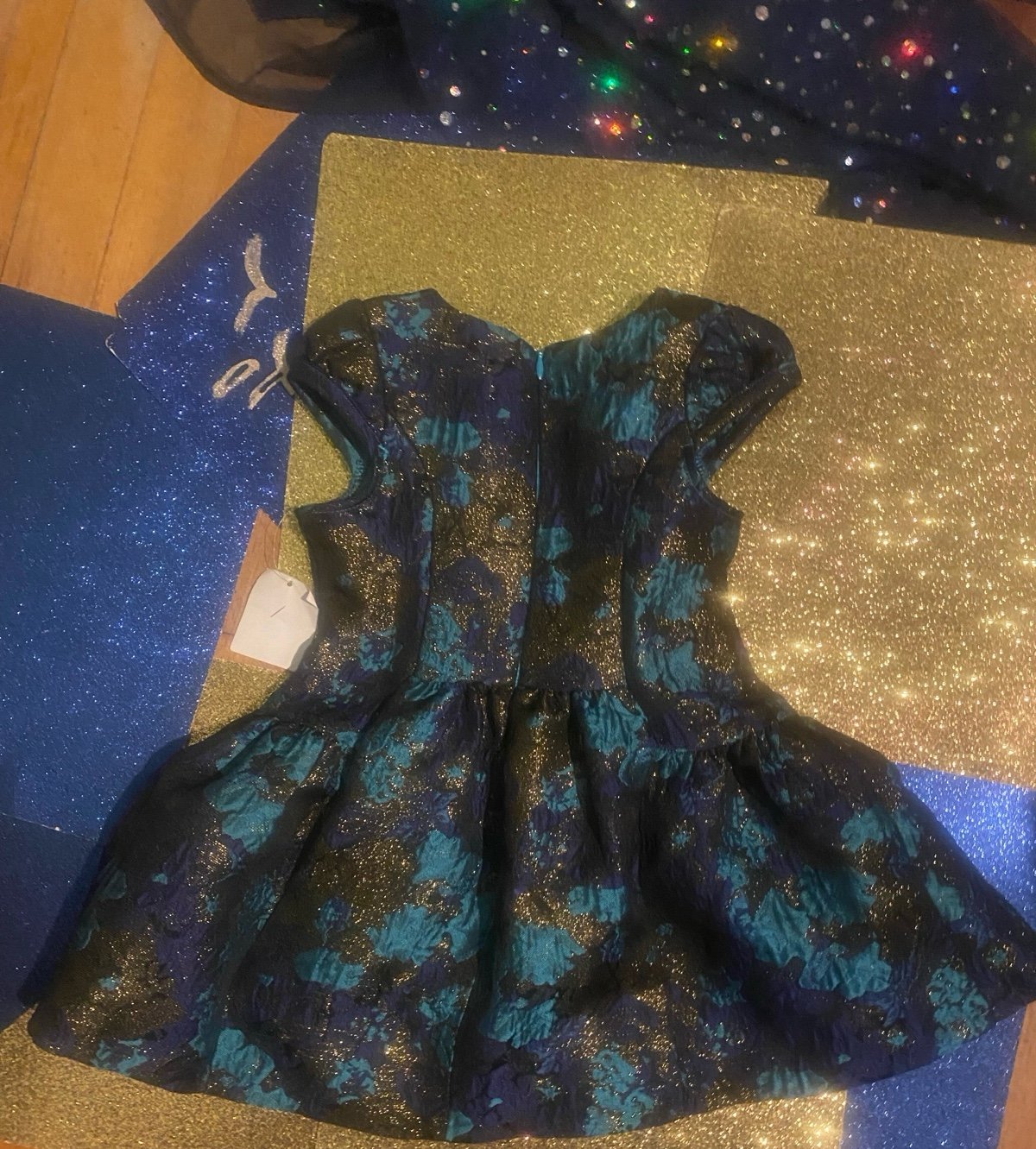 IRIS AND IVY NWT FORMAL TODDLER KIDS TEAL BLUE Dress
