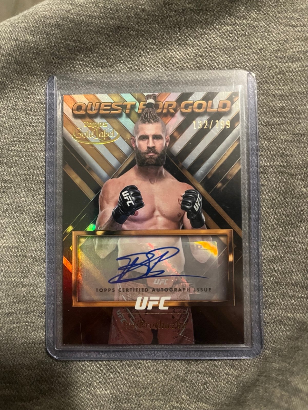 UFC topps gold label Jiri Prochazka auto