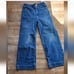 Anthropologie Colette Denim Crop Wide Leg Pants Maeve Blue Indigo Size 30