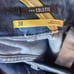 Anthropologie Colette Denim Crop Wide Leg Pants Maeve Blue Indigo Size 30